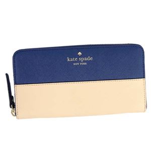 KATE SPADE（ケイトスペード） ラウンド長財布  PWRU3898 251 DRIFTING SAND/OCEAN