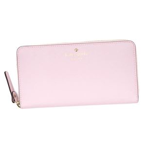 KATE SPADE（ケイトスペード） ラウンド長財布  PWRU3898 663 PINK BLUSH//CRISP LINEN
