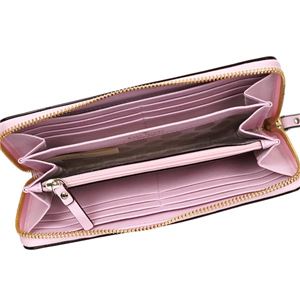 KATE SPADE（ケイトスペード） ラウンド長財布  PWRU3898 663 PINK BLUSH//CRISP LINEN