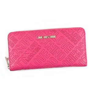 LOVE MOSCHINO（ラブモスキーノ） ラウンド長財布  JC5528 604 FUXIA