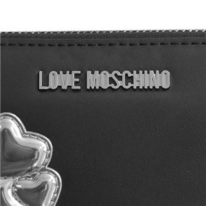 LOVE MOSCHINO（ラブモスキーノ） ラウンド長財布  JC5557 00A NERO/ARGENTO