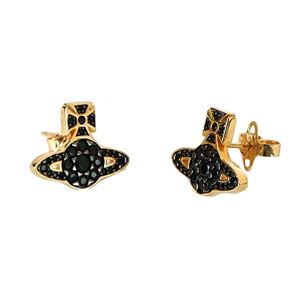 Vivienne Westwood(ヴィヴィアンウエストウッド) ピアス BE624998/2 BLACK CZ