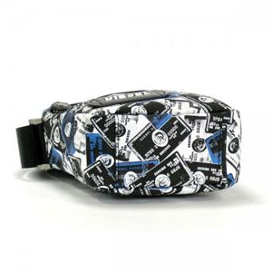 DIESEL(ディーゼル) ナナメガケバッグ CRAZY CARDS XT45 H2999 ブラック/ブルー H23×W19×D7.5