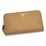 Prada�ʥץ���� Ĺ���� SAFFIANO METAL ORO 1M0506 F0054 �֥饦��