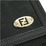 Fendi(フェンディ) 長財布 ZUCCA JACQUARD 8M0220 F0WN1 ブラック H9×W18.5×D2