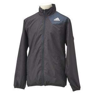 adidas（アディダス） Essentials Fresh ウィンドブレーカー ジャケット WD045 ブラック×ナイトシェイド L