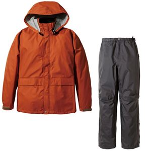 PUROMONTE(プロモンテ) Rain Wear ゴアテックス レインスーツ Men's SR135M レンガ&times;チャコール M