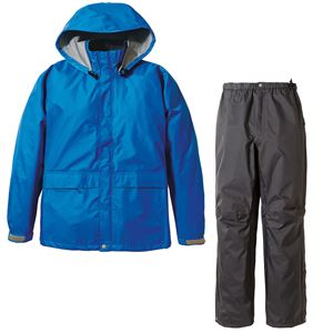 PUROMONTE(プロモンテ) Rain Wear ゴアテックス レインスーツ Men's SR135M ロイヤルブルー&times;チャコール M