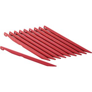 HCS(エイチシーエス) アルミカラーペグ10本セット OGK3105SET レッド