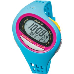 SOMA(ソーマ) RunONE 100SL MEDIUM SIZE(ランワン 100SL ミディアムサイズ) アイスブルー&times;パープル NS09007