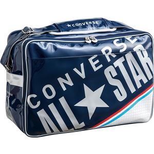 CONVERSE（コンバース） エナメルショルダー（L） ネイビー&times;シルバー