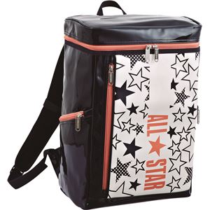 CONVERSE（コンバース） エナメルスクエアリュック ホワイト&times;オレンジ