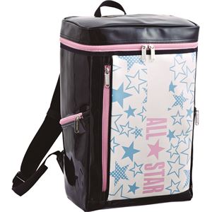 CONVERSE（コンバース） エナメルスクエアリュック ホワイト&times;ピンク