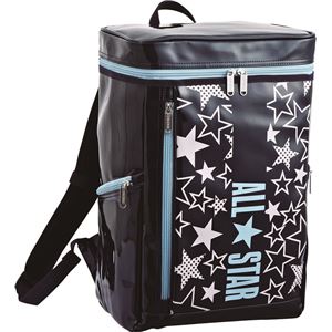 CONVERSE（コンバース） エナメルスクエアリュック ネイビー&times;サックス