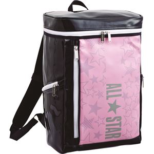 CONVERSE（コンバース） エナメルスクエアリュック ピンク&times;グレー