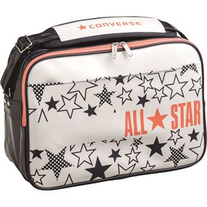 CONVERSE（コンバース） エナメルショルダー（M） ホワイト&times;オレンジ