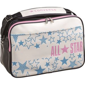 CONVERSE（コンバース） エナメルショルダー（M） ホワイト&times;ピンク