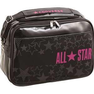 CONVERSE（コンバース） エナメルショルダー（M） ブラック&times;マゼンタ