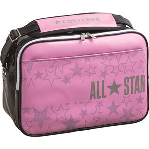 CONVERSE（コンバース） エナメルショルダー（M） ピンク&times;グレー