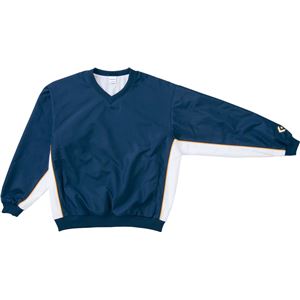 CONVERSE（コンバース） Vネックウォームアップジャケット ネイビー&times;ホワイト 3S