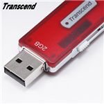Transcend スライド式USBメモリー 2GB  TS2GJFV10