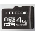 ELECOMiGRj class6Ή microSDHC[J[h MF-MRSDH04GC6 y2Zbgz
