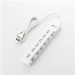 ELECOM（エレコム） 個別スイッチ付　省エネタップ T-E02-2620WH 2P式6個口2.0m