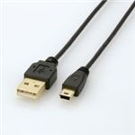 ELECOMiGRj ɍUSB2.0P[uimini-B^Cvj U2C-MX05BK 0.5m y3Zbgz