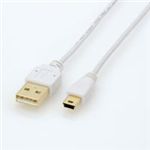 ELECOMiGRj ɍUSB2.0P[uimini-B^Cvj U2C-MX05WH 0.5m y3Zbgz