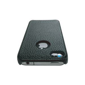 icover iPhone4用ケース REAL COW LEATHER AS-IP4LE-BK ブラック (フルセット)