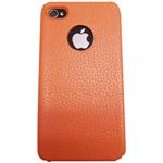 icover iPhone4用ケース REAL COW LEATHER AS-IP4LE-O オレンジ （フルセット）