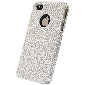 icover iPhone4用ケース KOREAN CRYSTAL AS-IP4K8-W ホワイト (フルセット)