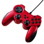 サンワサプライ USBゲームパッド(レッド) JY-P70UR