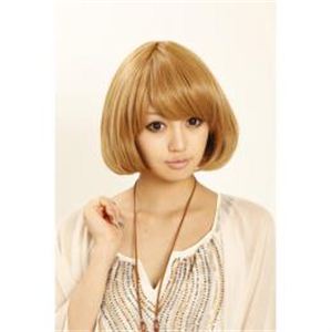 【きゃりーぱみゅぱみゅ風金髪ショートカット ウィッグ】 アッシュゴールドクラッシックボブ アッシュゴールド