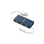 エレコム 充電／通信用microBケーブル付きUSBハブ U2H-MB401BBUの詳細ページへ