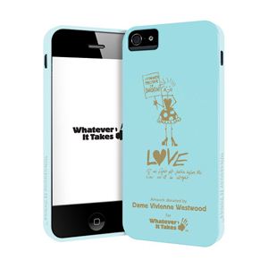 princeton iPhone 5用プレミアムジェルシェルケース (Dame Vivienne Westwood/ブルー) WAS-IP5-GVW01