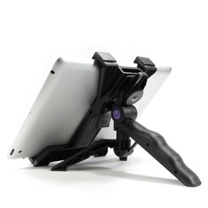 （まとめ）ネクストゼロワン ハンディグリップ トライポッド タブレットホルダー HLD-12901【&times;3セット】