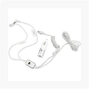 （まとめ）PROTEK（プロテック） スマートフォン用AUXシガーソケットチャージャー PCCS-AUX-WH【&times;3セット】