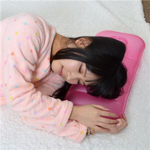 (まとめ)サンコー スマホ用エアバスピロー「お風呂でもちょっと持って手！」 ピンク ARPLL84P【&times;2セット】