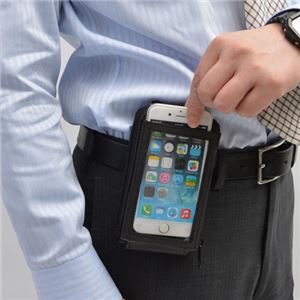 (まとめ)サンコー 必要なもの全て入るスマホタッチバッグ TCHSMH4K【×2セット】