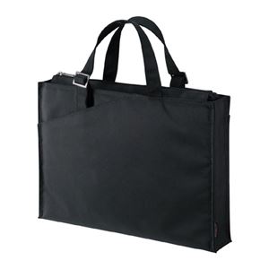 (まとめ)サンワサプライ カジュアルPCバッグ(16.4ワイド対応、ブラック) BAG-CA4BK【&times;2セット】