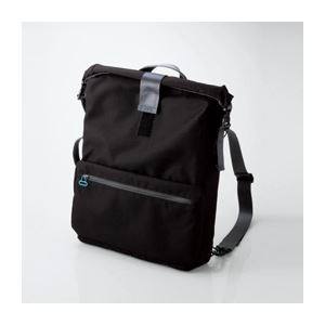 (まとめ)エレコム キャリングバッグ“undress"(3way) BM-CA39BK【×2セット】