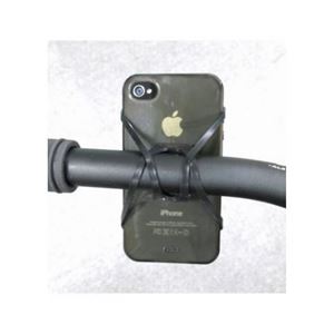 (まとめ)YAZAWA 簡単取り付けモバイルホルダー LB303BK【&times;10セット】