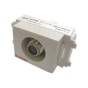 (まとめ)マックステル F型コンパクトユニット テレビ端子用 FDW-70P-EP【&times;10セット】