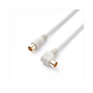 (まとめ)YAZAWA 地デジ対応アンテナコード1m S4CFL010【&times;10セット】