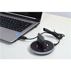 サンコー 肉厚ケースカバー対応充電スタンド for iPhone/iPad (ブラック) MFIPHN6B