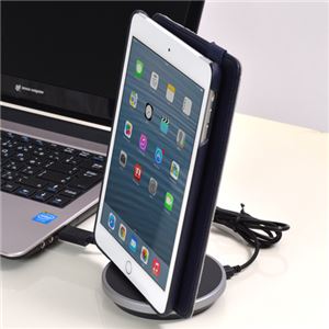 サンコー 肉厚ケースカバー対応充電スタンド for iPhone/iPad (ブラック) MFIPHN6B