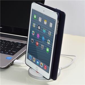 サンコー 肉厚ケースカバー対応充電スタンド for iPhone/iPad (ホワイト) MFIPHN6W
