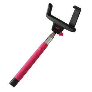NOVAC iPhone専用 片手でワンショット 自撮り棒 Bluetooth ピンク NV-JB100-P