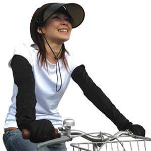 (まとめ)エムワン UVカットワイドバイザー 810786【×5セット】